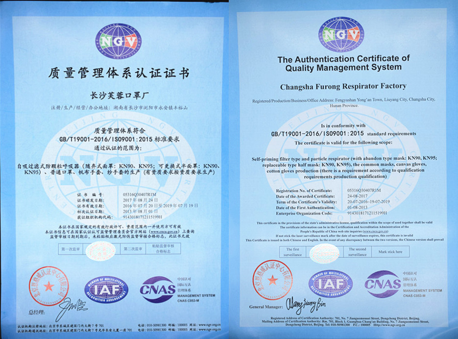 獲得ISO質量管理體系認證